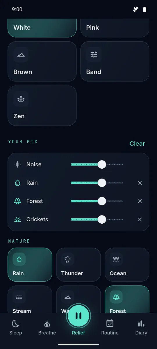 Sylence on Android: the mixer